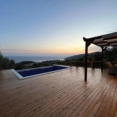 بيت للعطل Amazing With Sea View And Private Pool Surrounded By Nature In Kas Gelemiş